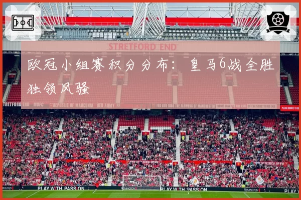 欧冠小组赛积分分布：皇马6战全胜独领风骚